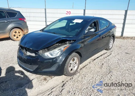2015 Hyundai Elantra Se z USA, uszkodzony, nr VIN 5NPDH4AE6FH651625